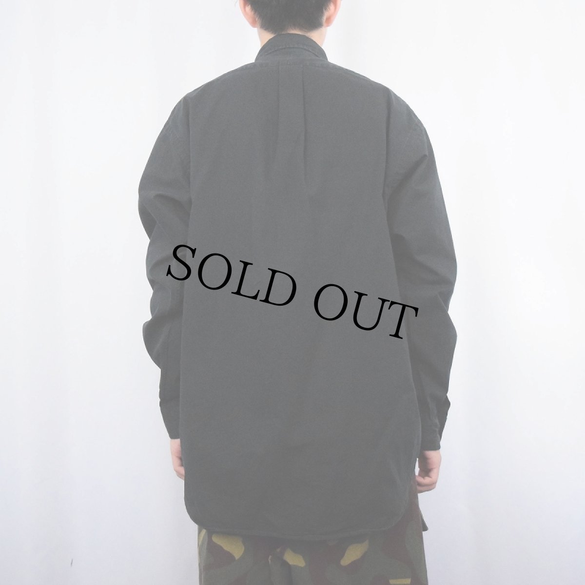 画像3: Ralph Lauren "BLAKE" ボタンダウンコットンシャツ BLACK M (3)