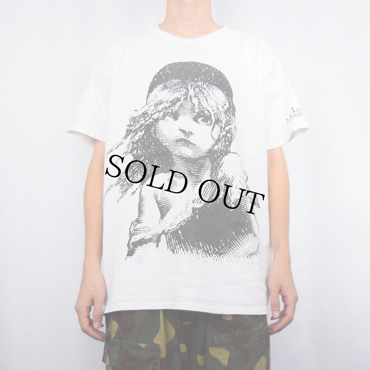 画像2: 90's USA製 Les Miserables 大判 ミュージカルプリントTシャツ XL (2)