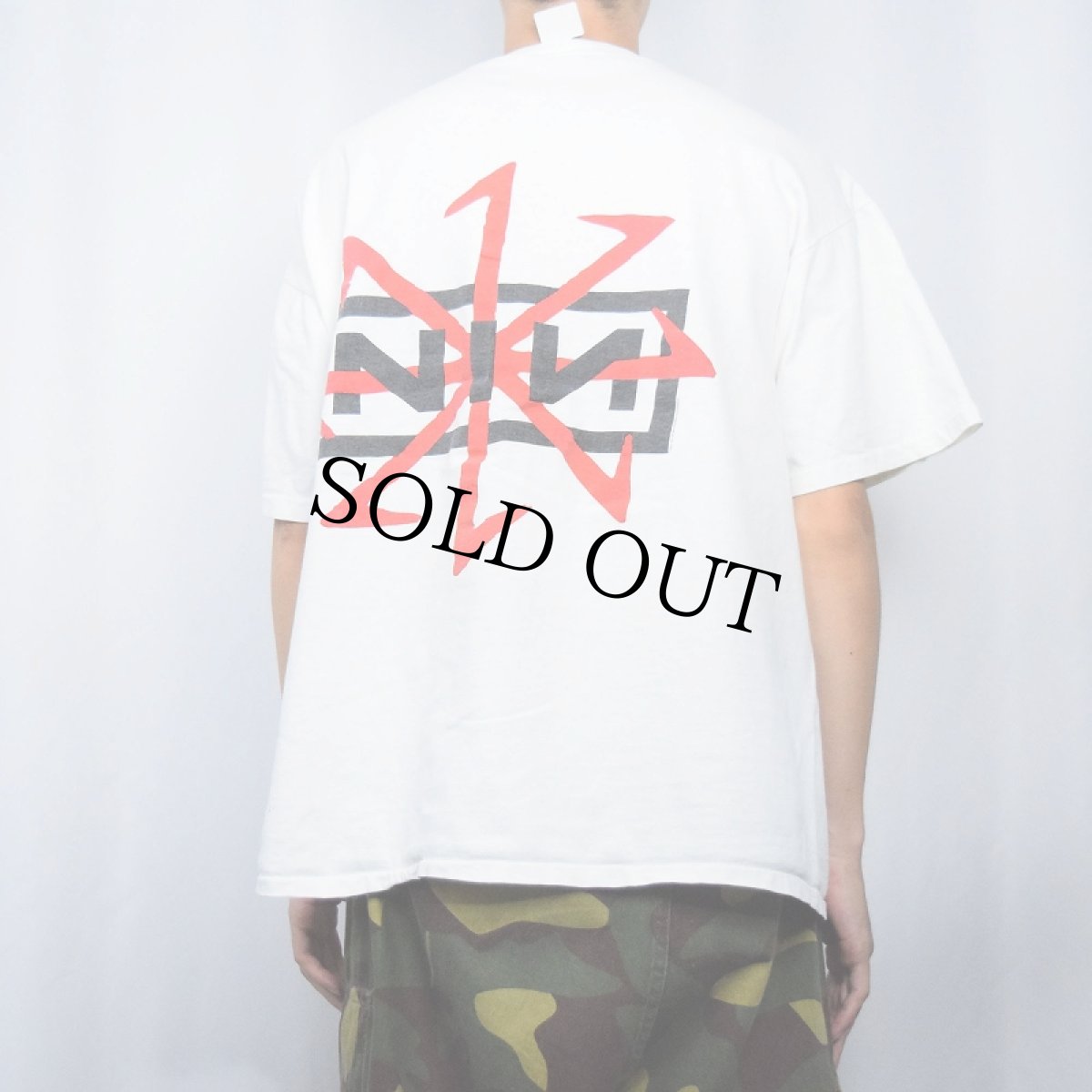 画像4: 90's NINE INCH NAILS "DEVIL TOUR 1995" ロックバンドプリントTシャツ XL (4)