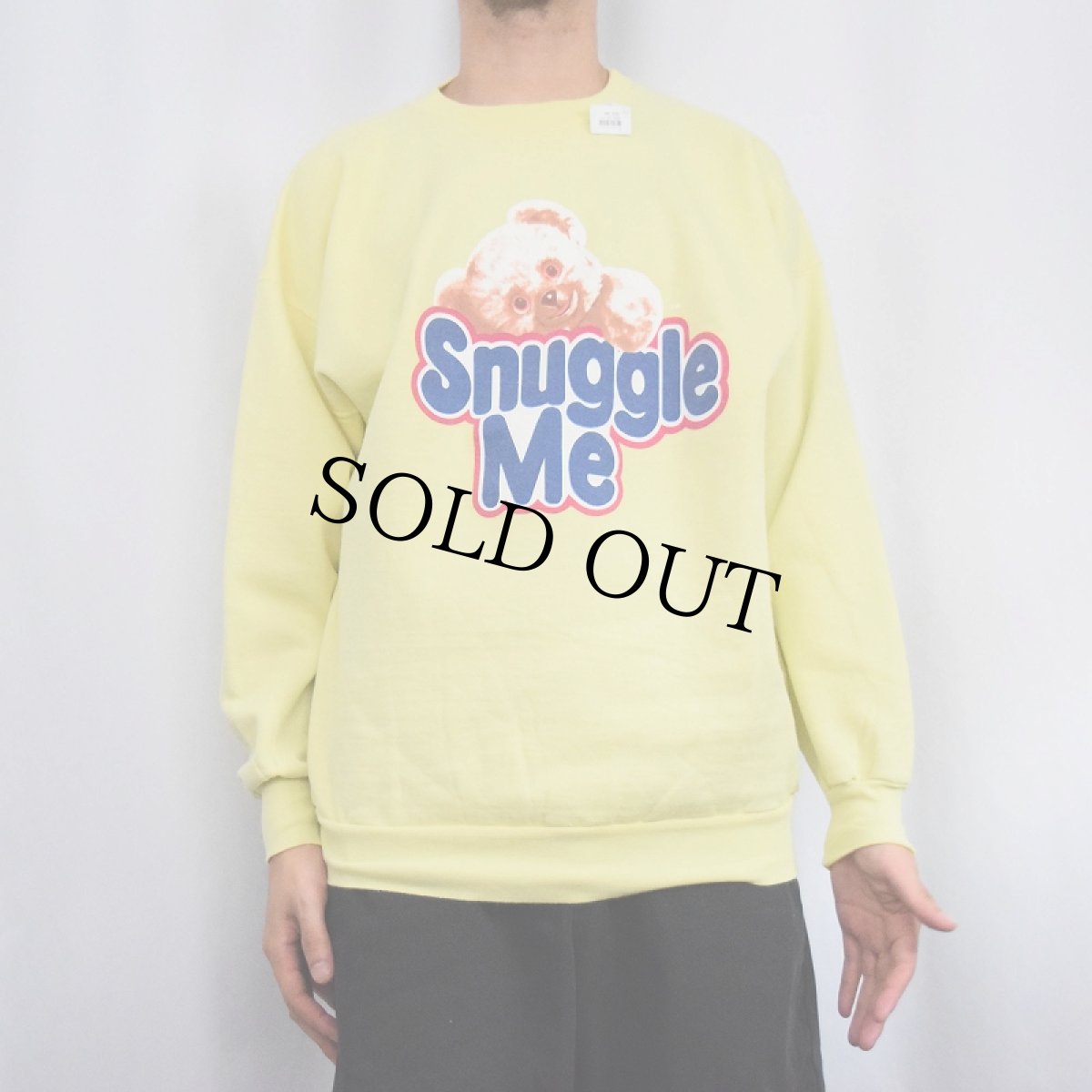 画像2: 〜2000's Snuggle CANADA製 "Snuggle Me" 柔軟剤ブランドプリントスウェット XL (2)