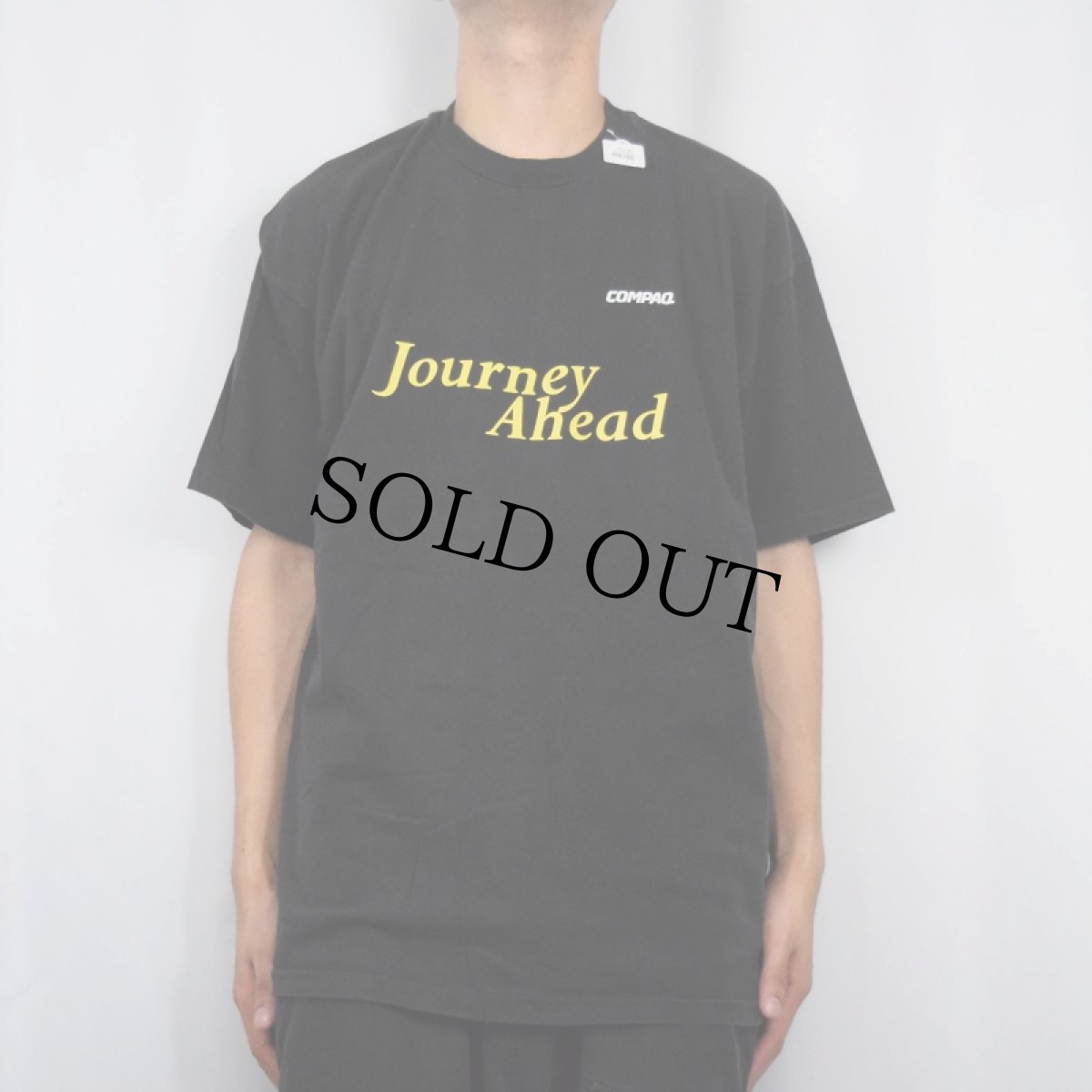 画像3: 90's COMPAQ "Journey Ahead" コンピューター企業プリントTシャツ BLACK XL (3)