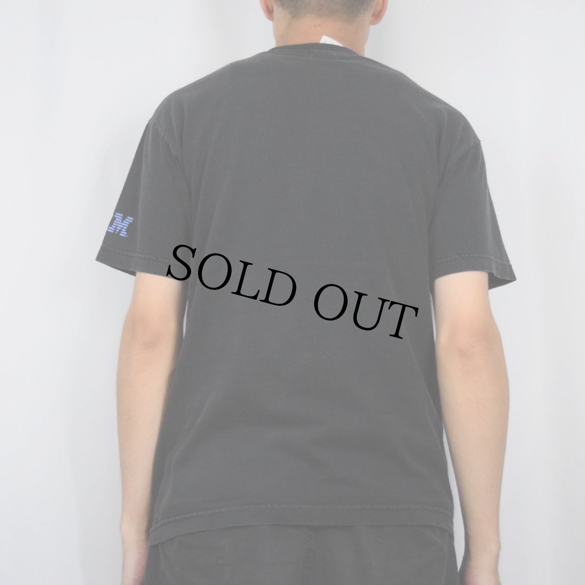画像3: IBM コンピューター企業 ロゴプリントTシャツ BLACK M (3)