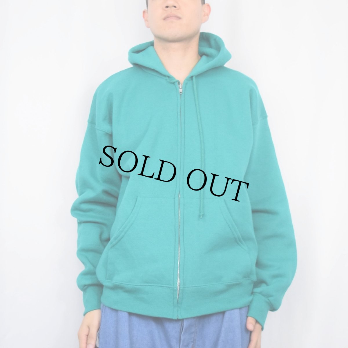 画像2: 90's Lee USA製 スウェットジップパーカー L (2)