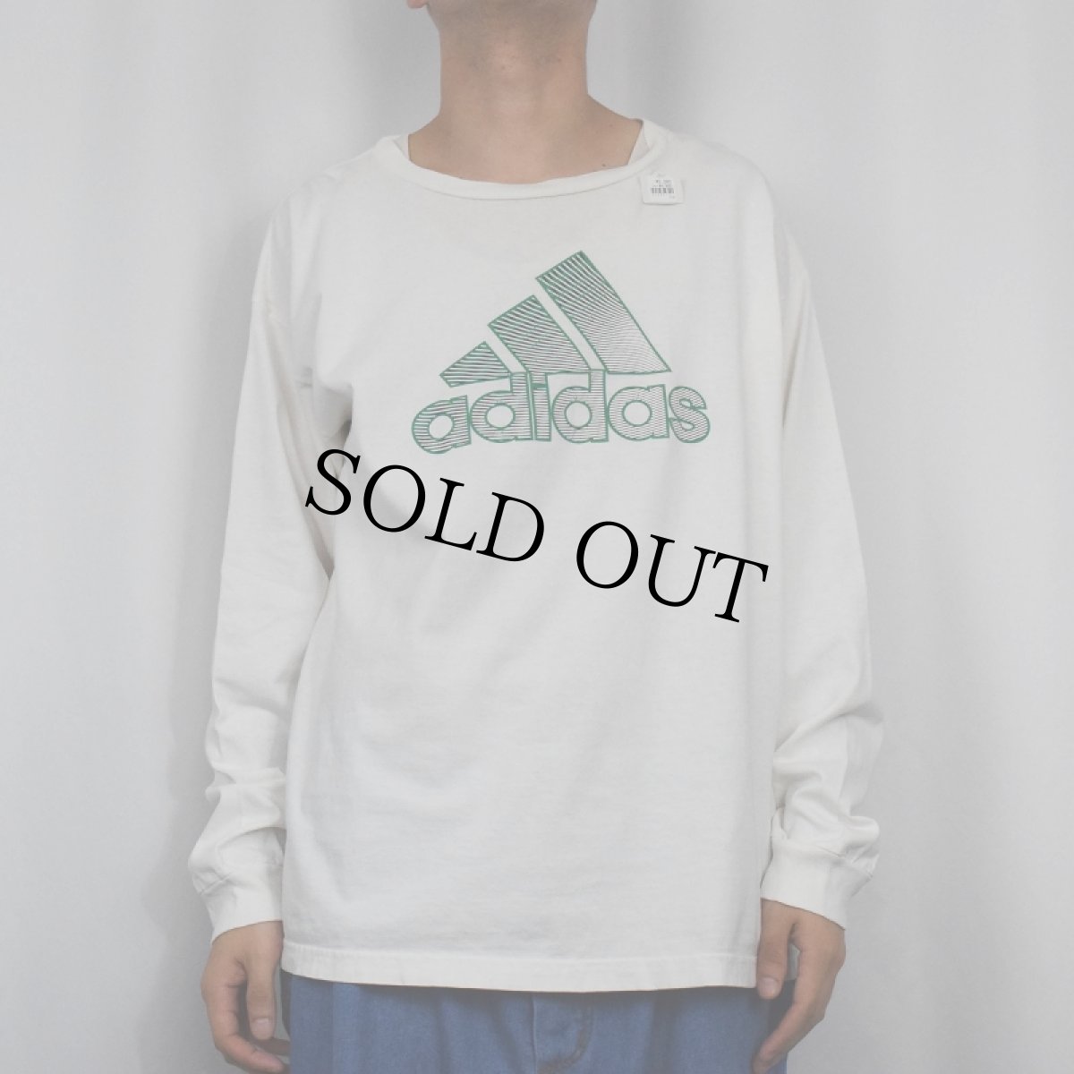 画像2: adidas ロゴプリントロンT L (2)