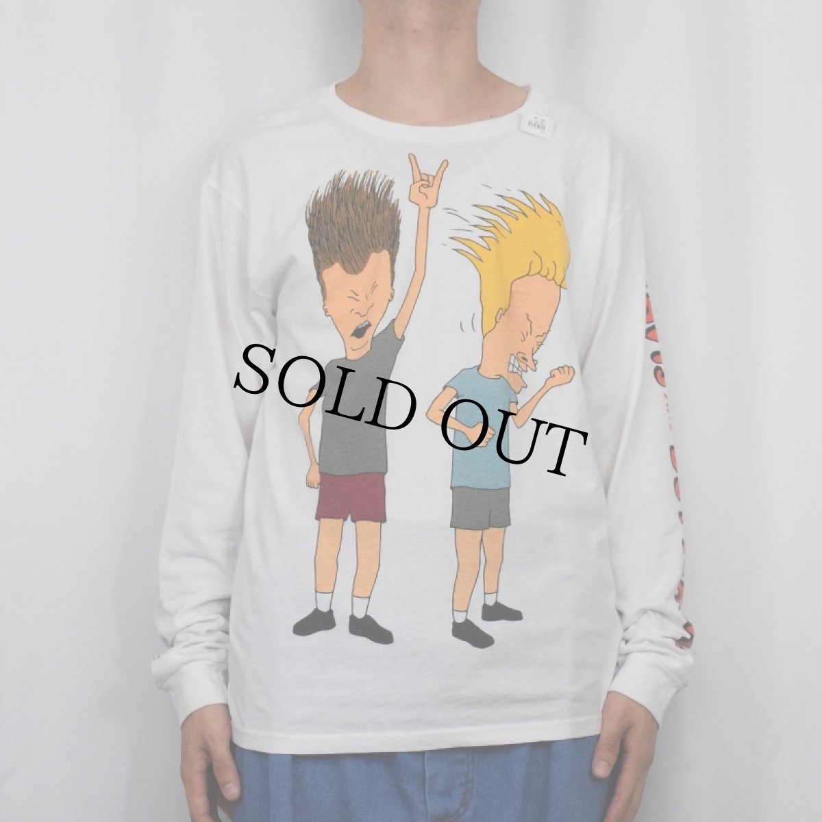 画像2: BEAVIS AND BUTT-HEAD キャラクタープリントロンT (2)