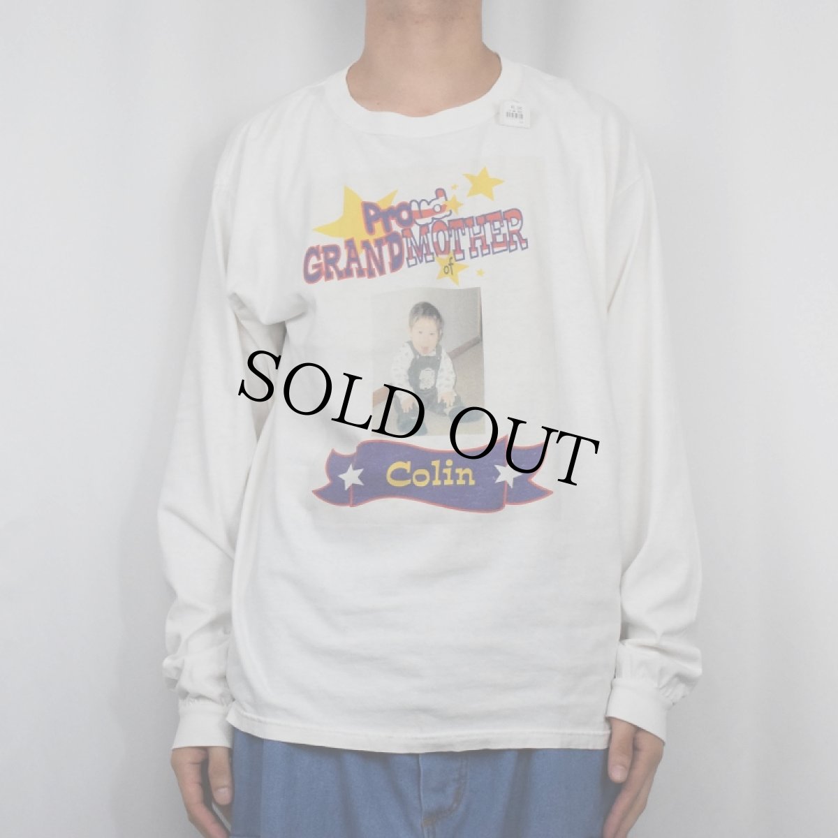 画像2: "Proud GRAND MOTHER of Colin" メモリアルフォトプリントロンT L (2)