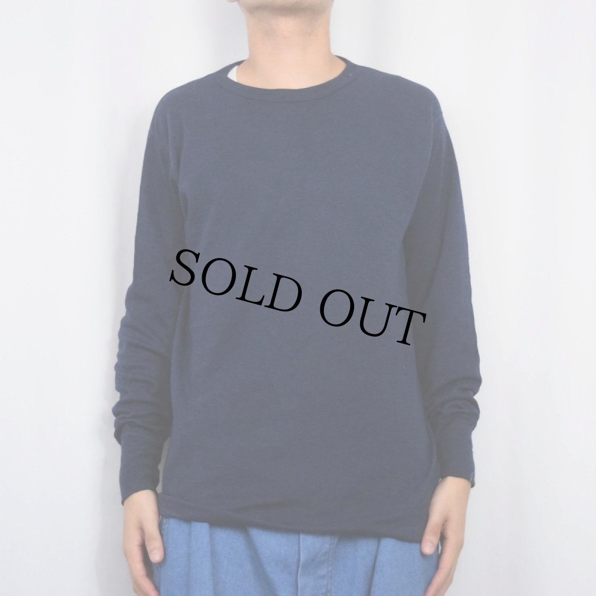 画像3: 90's duofold USA製 無地 2PLYカットソー NAVY L (3)