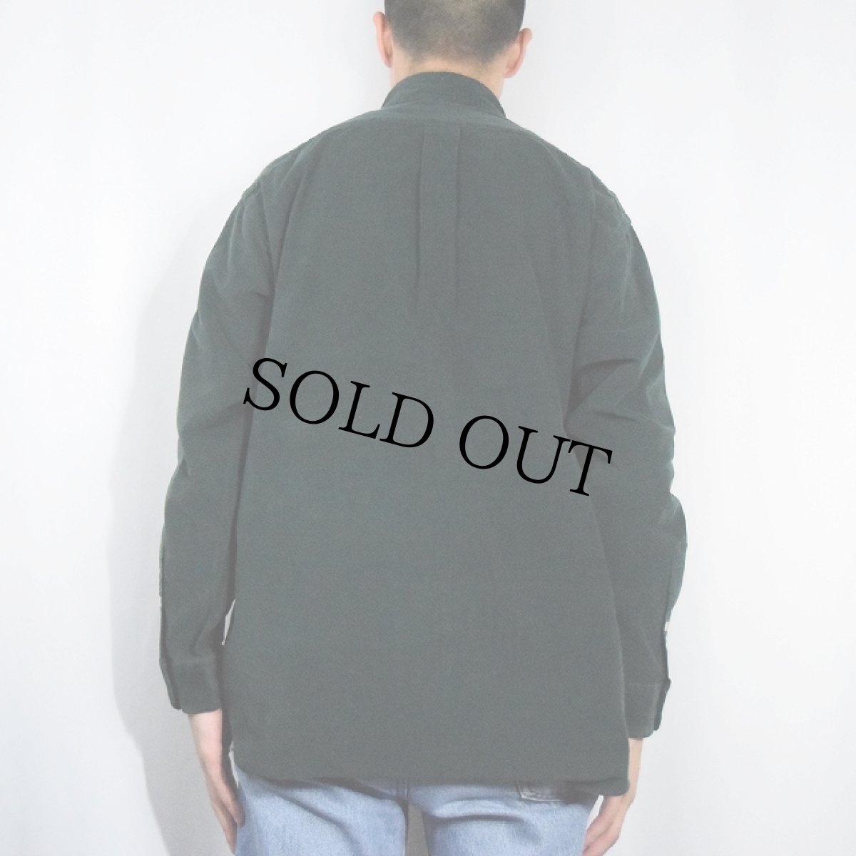 画像3: Ralph Lauren "BLAKE" コーデュロイボタンダウンシャツ GREEN M (3)