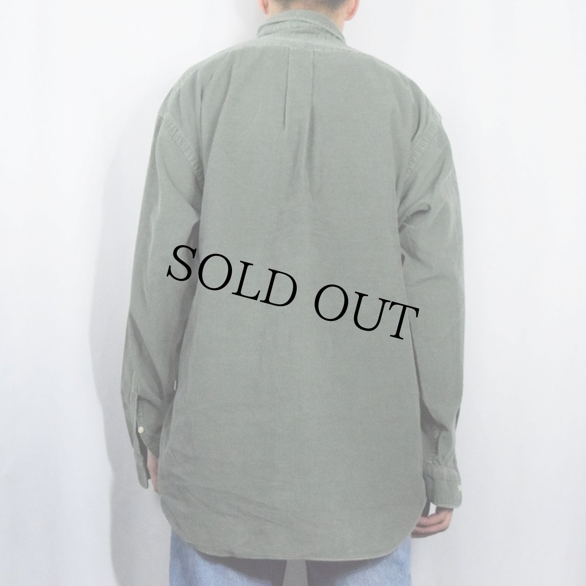 画像3: Ralph Lauren "BLAIRE" コーデュロイボタンダウンシャツ L (3)