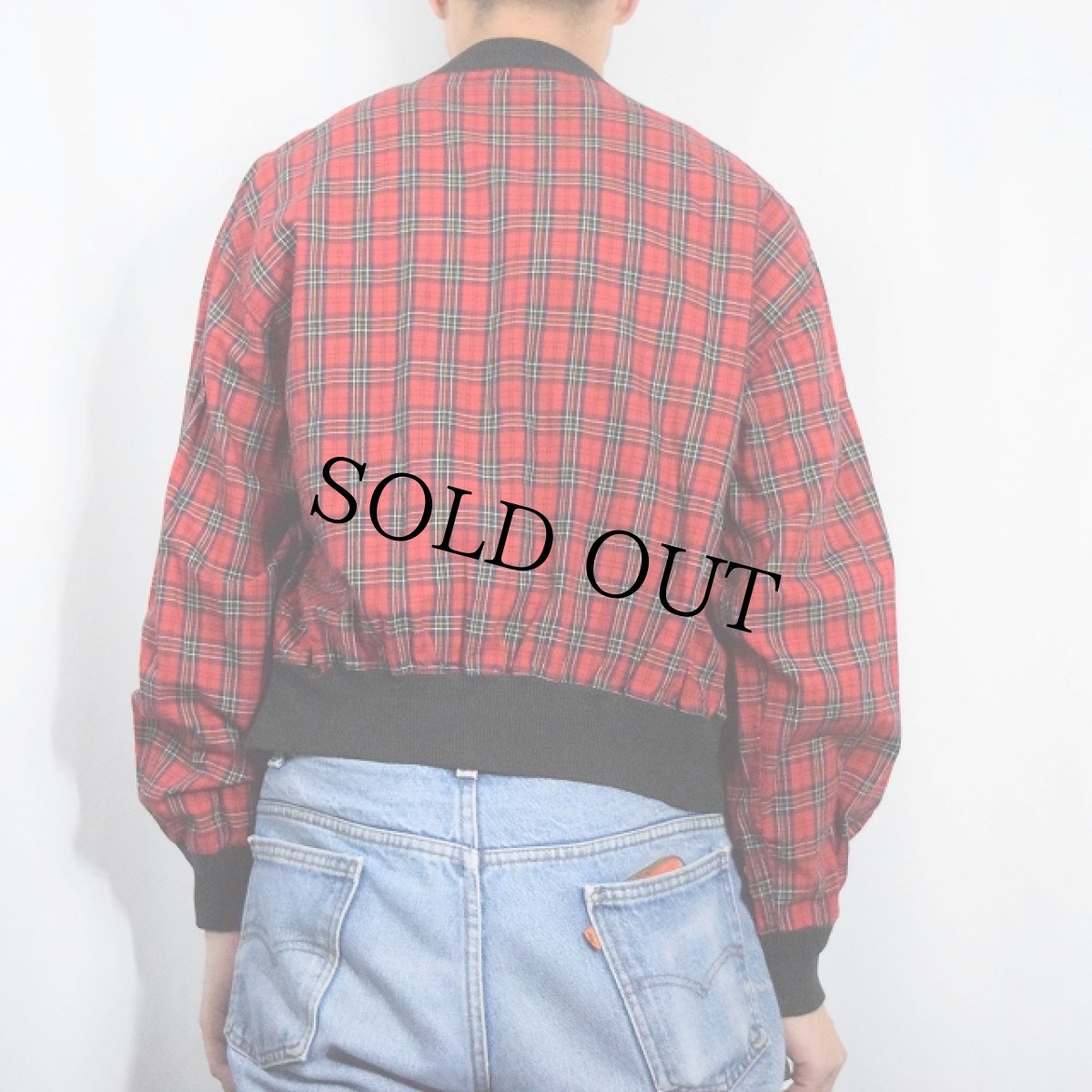 画像4: 50〜60's WELGRUME Sportswear タータンチェック柄 スイングトップ L (4)