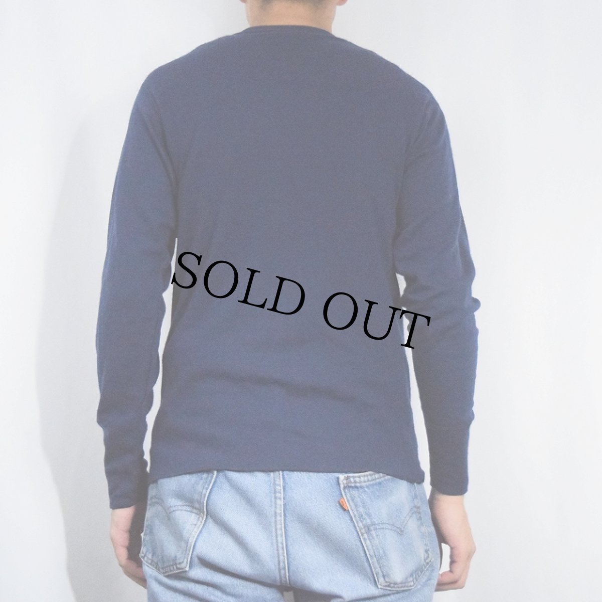 画像3: 90's duofold USA製 無地 2PLYカットソー NAVY M (3)