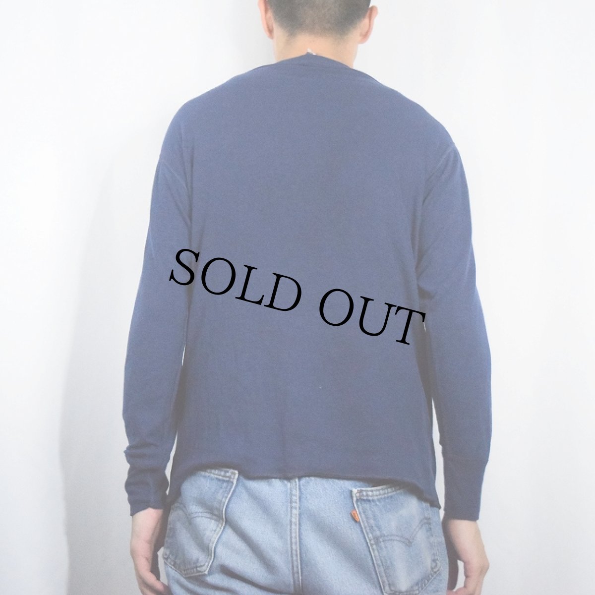 画像3: 90's duofold USA製 無地 2PLYカットソー NAVY L (3)