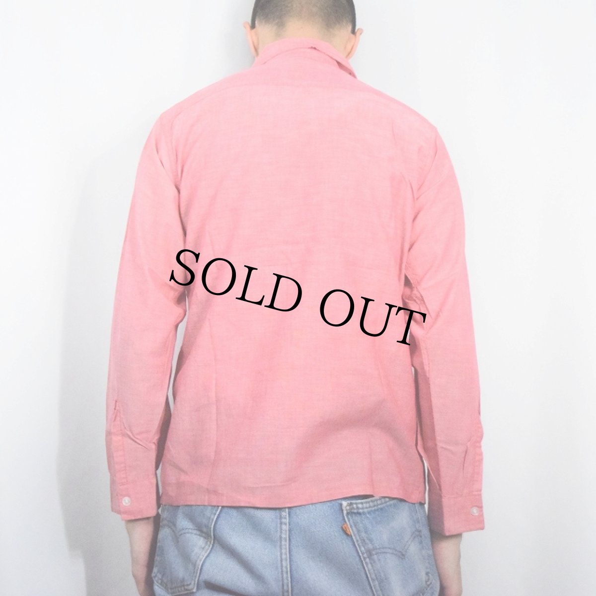 画像4: 50〜60's PILGRIM コットンオープンカラーシャツ S (4)