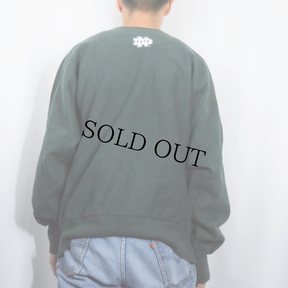 画像4: 90's Champion REVERSE WEAVE "NORTH DAKOTA FIGHTING SIOUX" プリントスウェット XL (4)