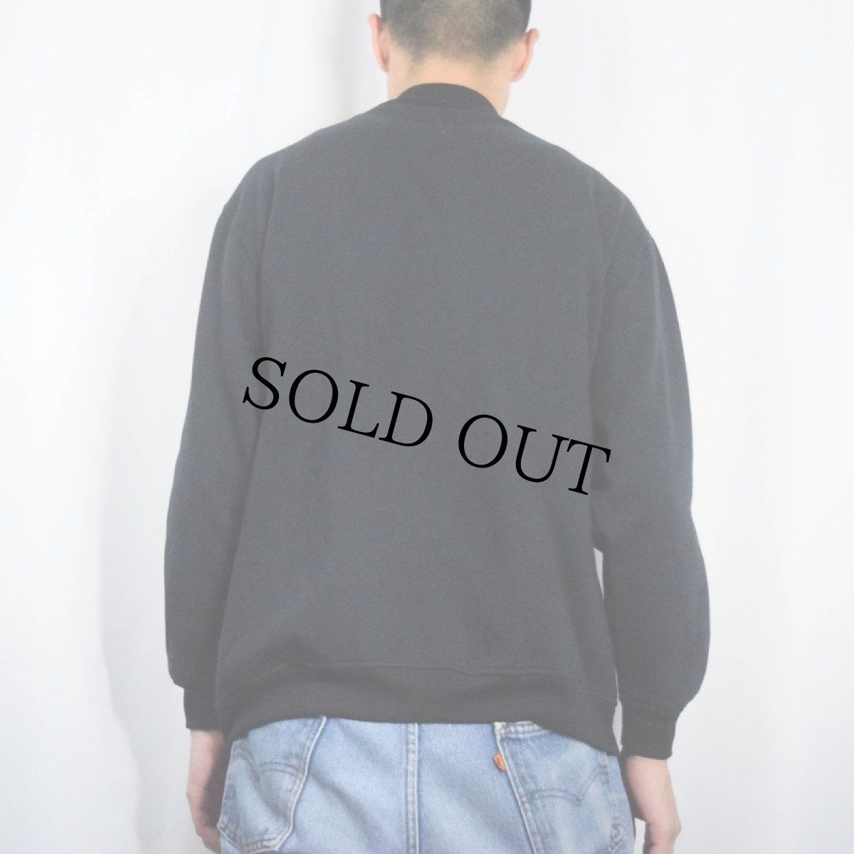 画像3: BLAIR 無地 ウェットスナップカーディガン BLACK L (3)