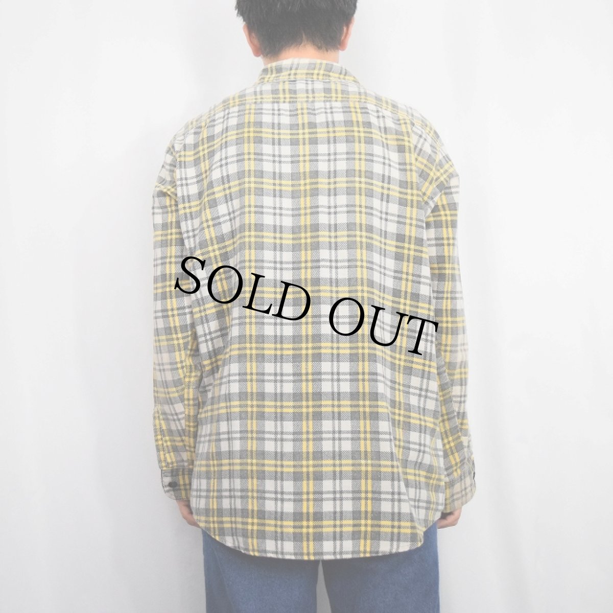 画像3: 70's ELY チェック柄 プリントネルシャツ (3)