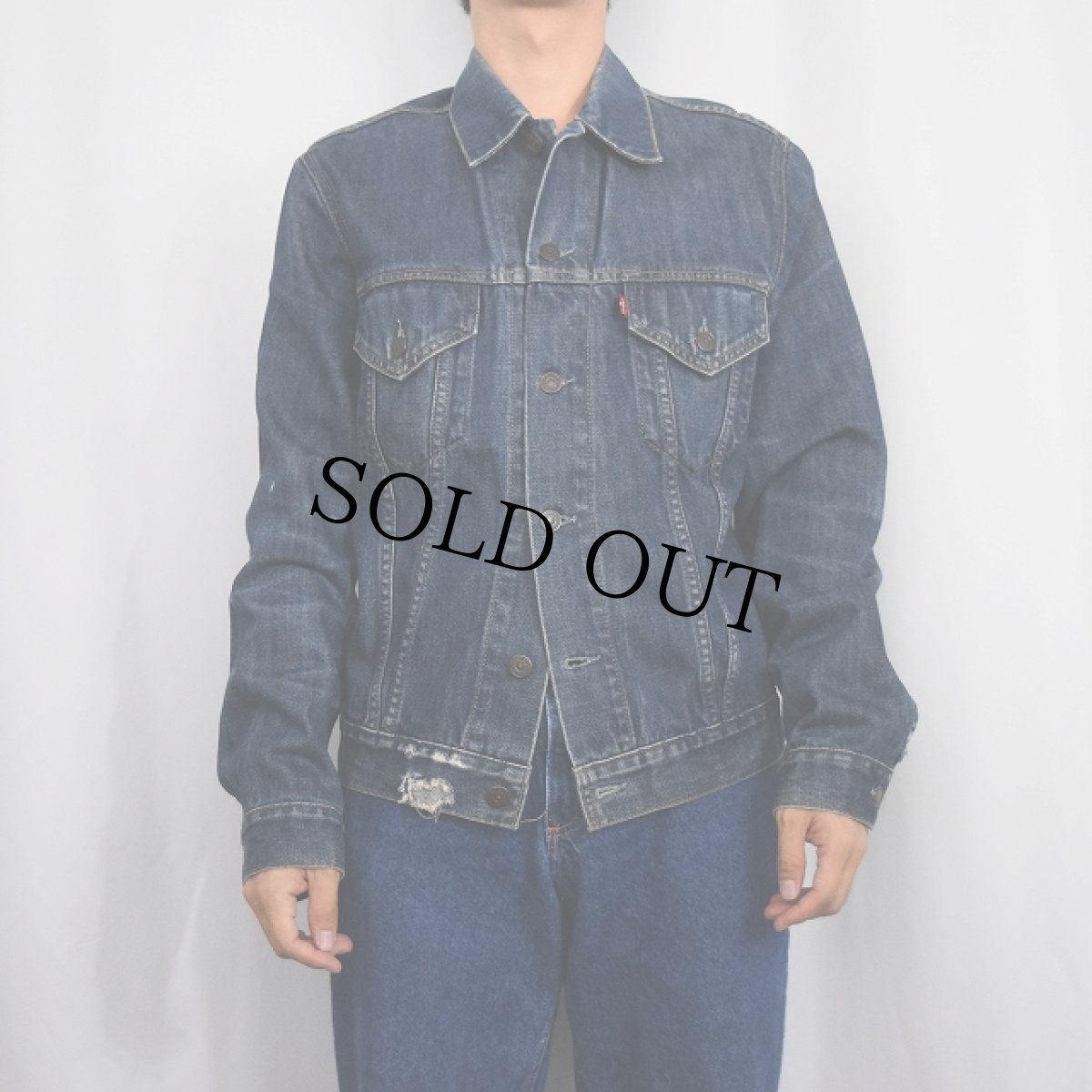 画像2: 2000's Levi's 70600 デニムジャケット L (2)