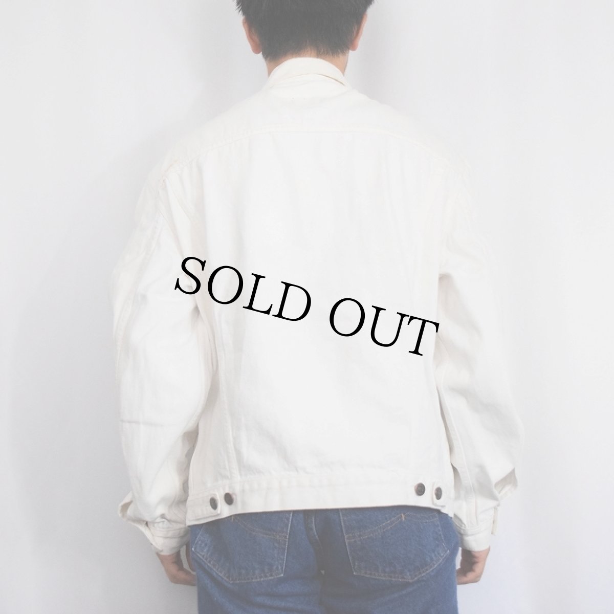 画像3: Levi's 70503-0251 ホワイトデニムジャケット L (3)
