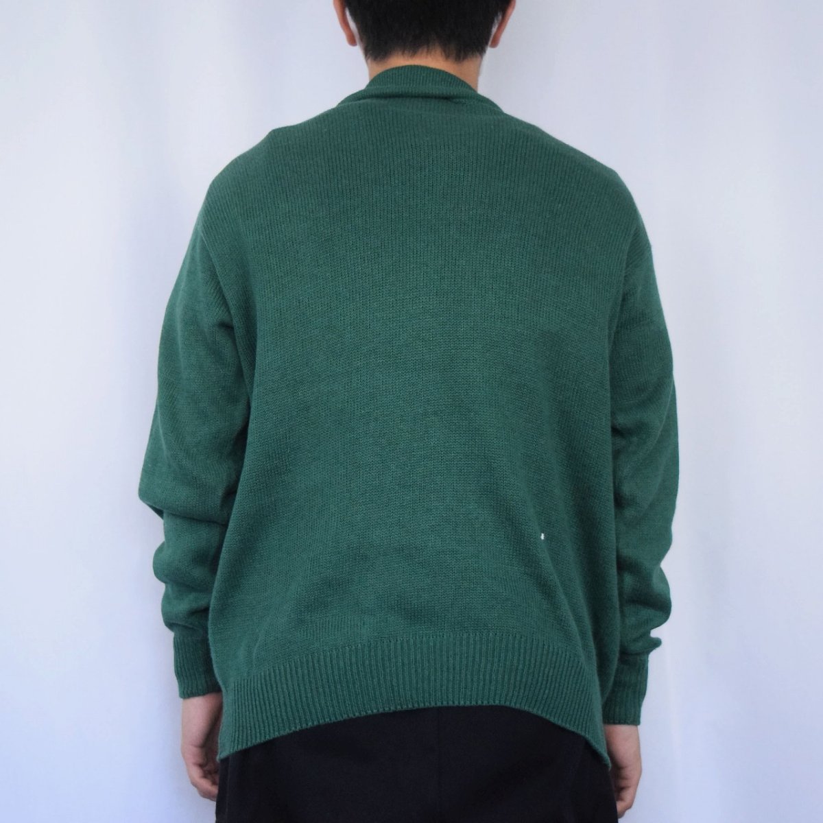 画像3: 〜80's pitti フラッグ柄 ニットポロシャツ (3)