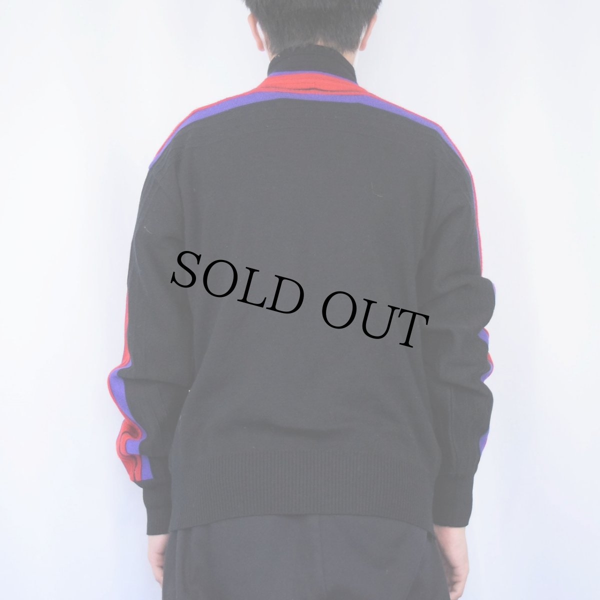 画像3: サイドライン ハーフジップニットセーター L (3)