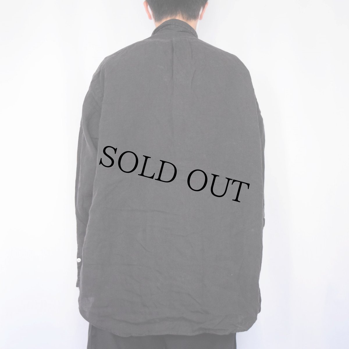 画像3: POLO Ralph Lauren "BLAIRE" ロゴ刺繍 リネンボタンダウンシャツ ブラック XL (3)