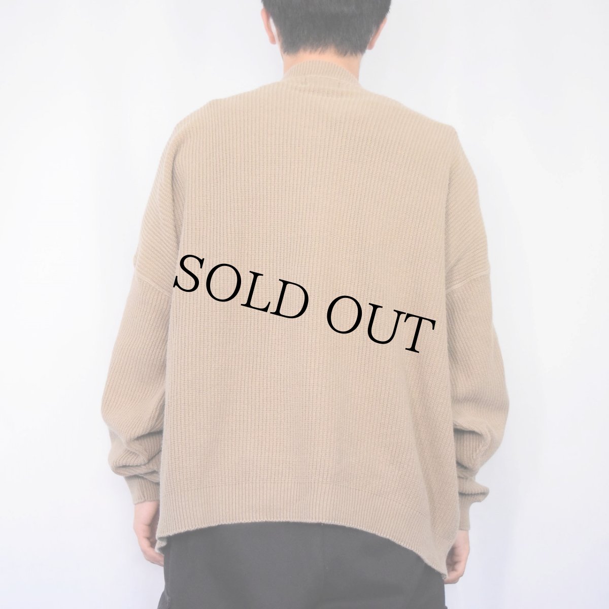 画像3: 90's Lee USA製 前V コットンニットセーター XL (3)