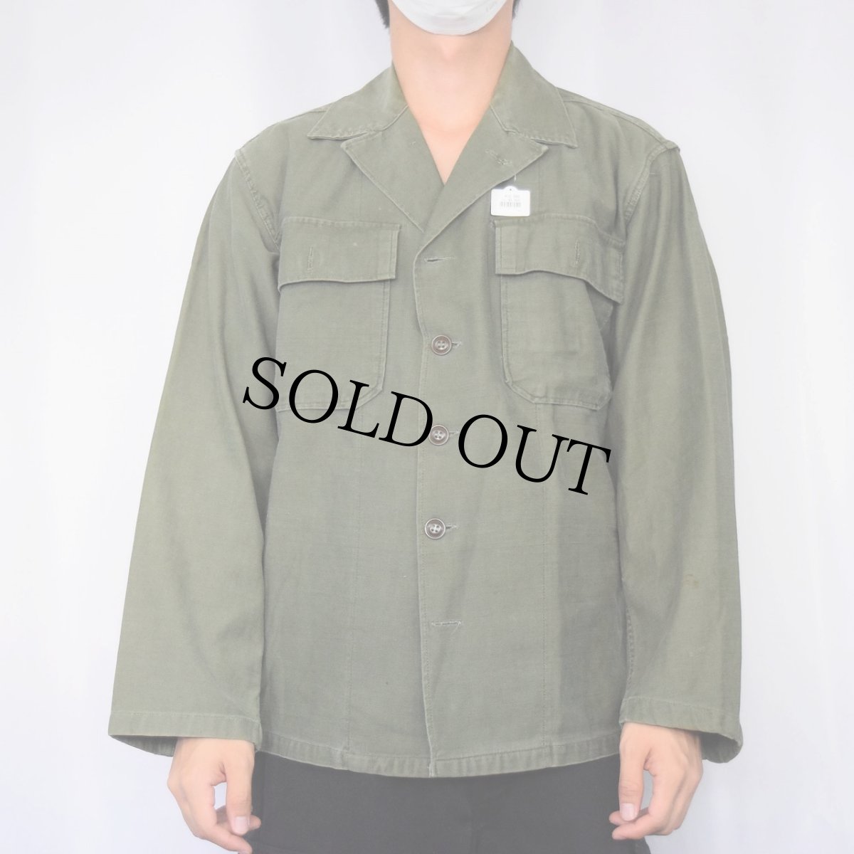 画像2: 50's U.S.ARMY ユーティリティシャツ 1st初期 SMALL (2)