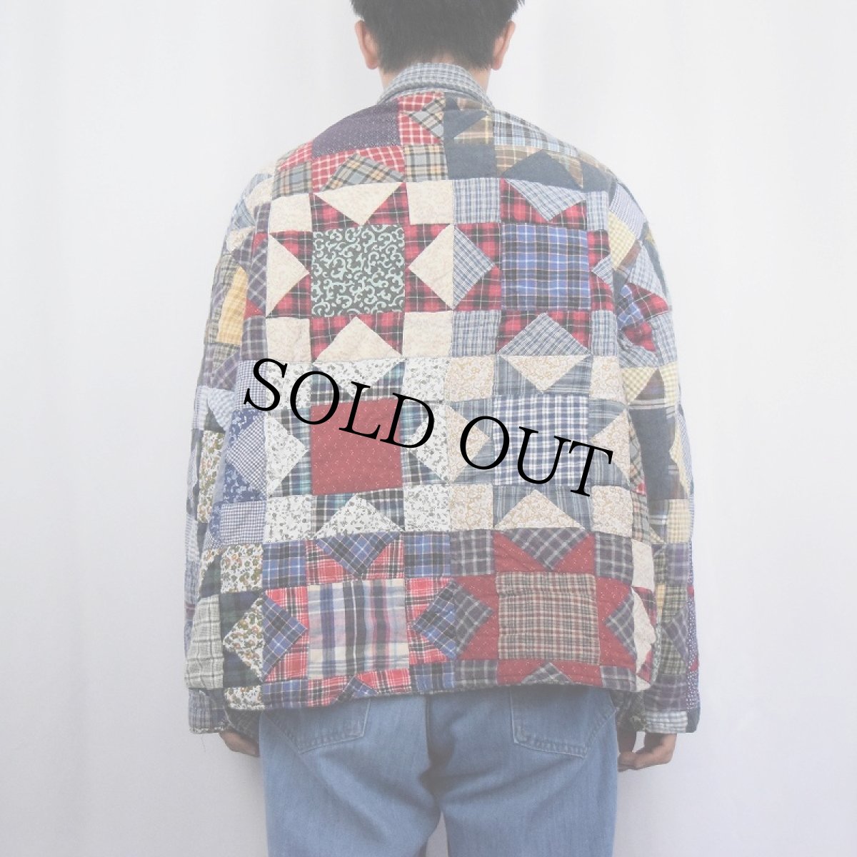 画像4: Patch Magic パッチワーク リバーシブルキルティングジャケット L (4)