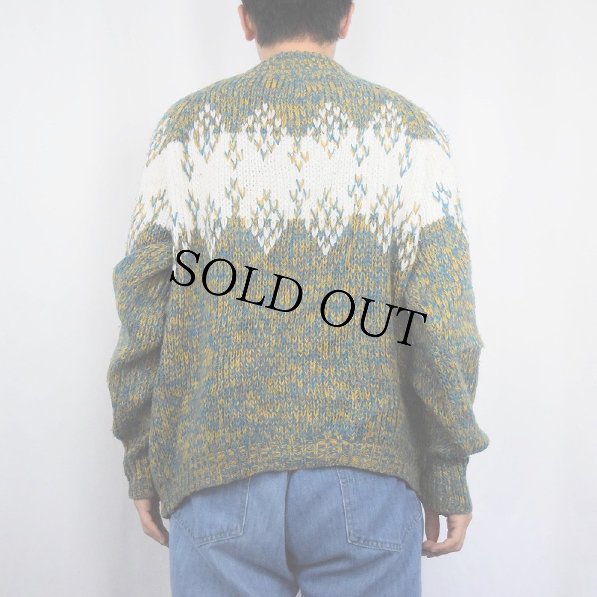 画像3: 〜70's Mac Fane ノルディック柄 ミックスニットセーター (3)