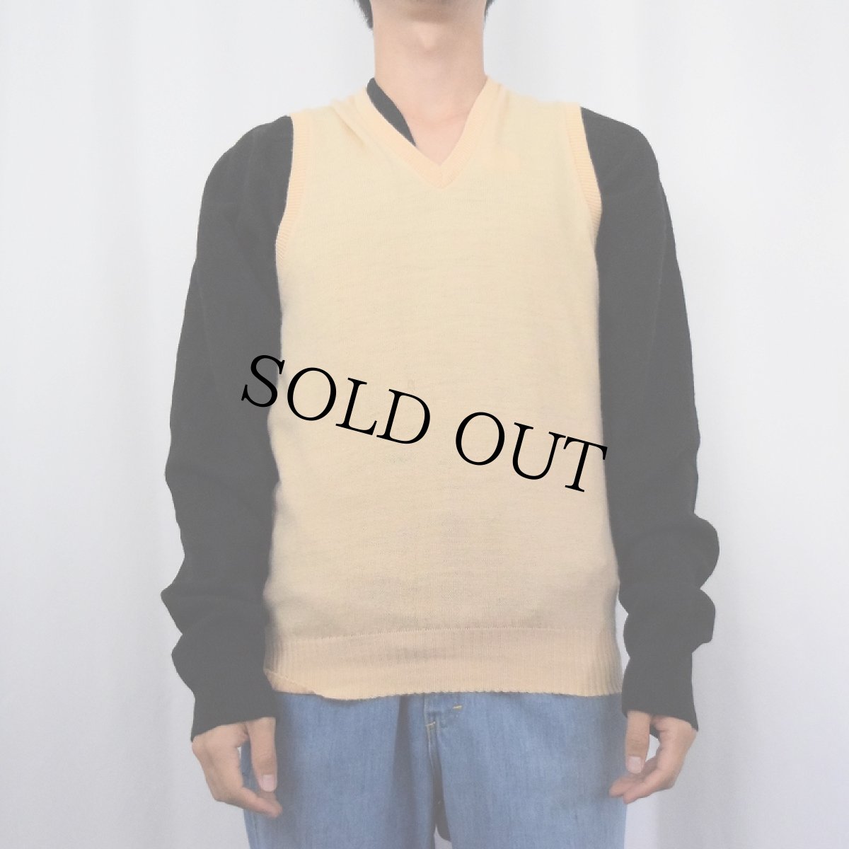 画像2: 〜70's McGREGOR USA製 "Crimpset Nylon" ニットベスト M (2)