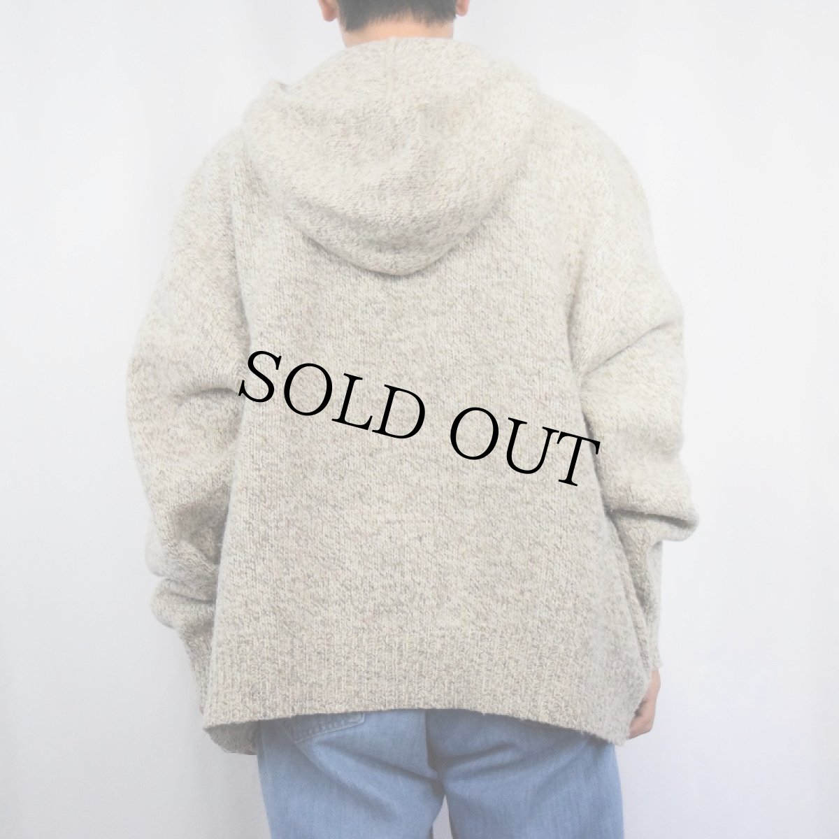 画像4: 90's Winona knit USA製 ウールニットパーカー XL (4)