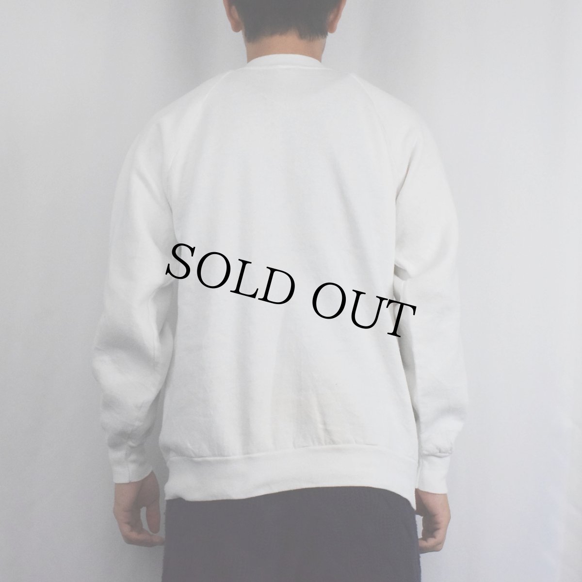 画像3: 90's KFC ファストフードチェーン ロゴプリント ラグランスウェット L (3)