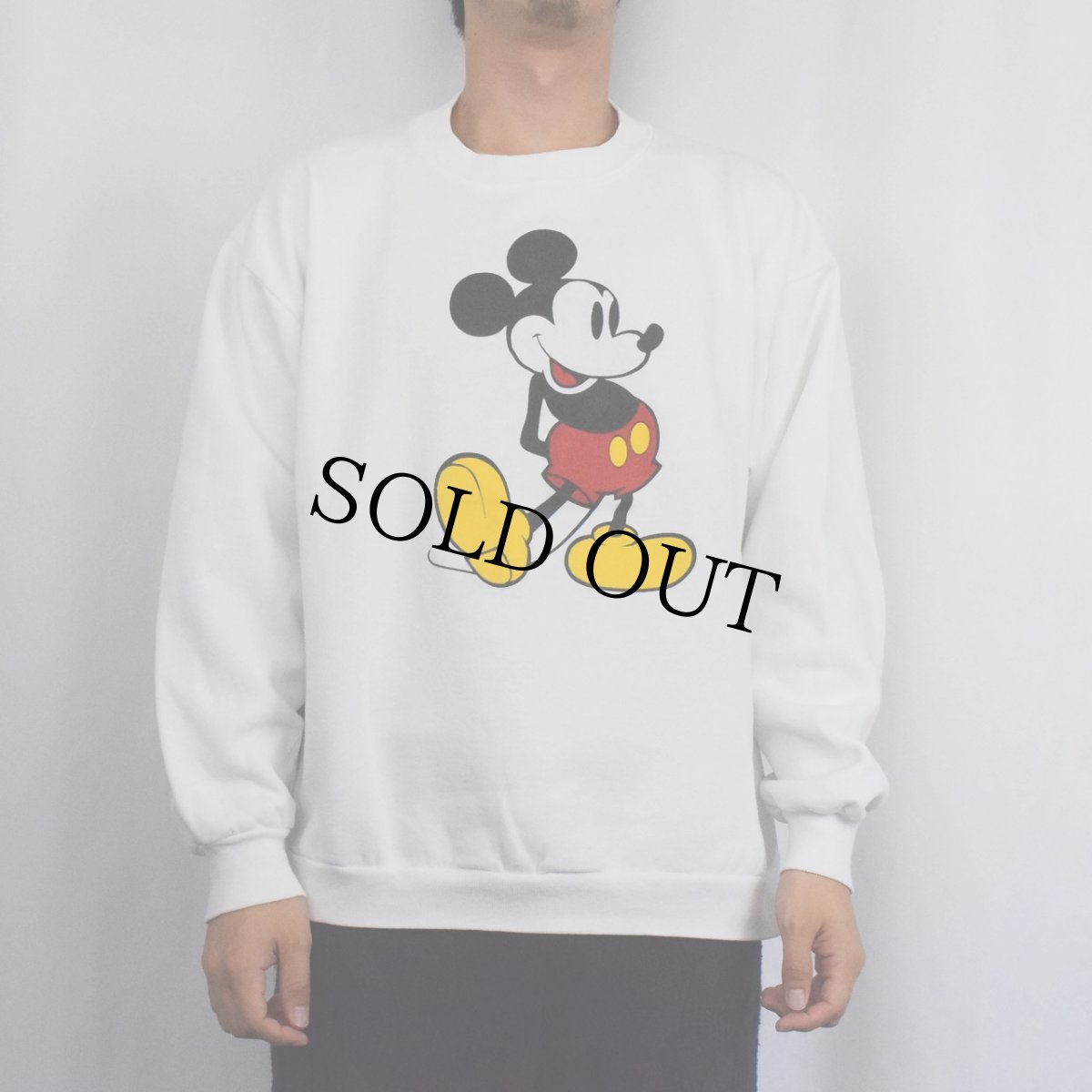 画像2: 80's Disney USA製 MICKEY MOUSE キャラクタープリントスウェット XL (2)