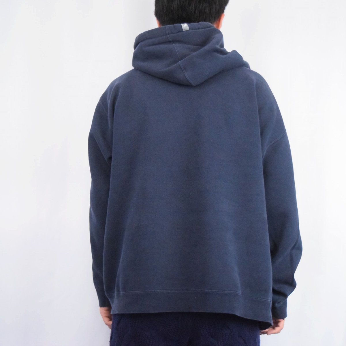 画像3: 【SALE】 dye 立体プリント ロゴスウェットフーディー NAVY L (3)