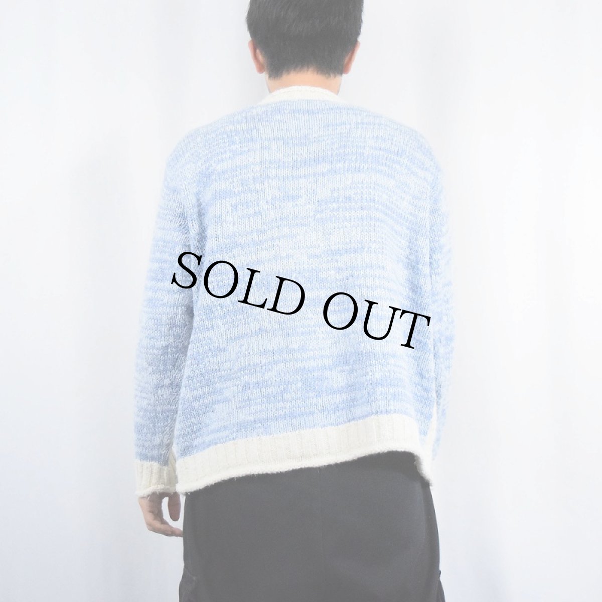 画像3: Liz Claiborne ペンギン柄 ロールネック ラミー×コットン ニットセーター M (3)