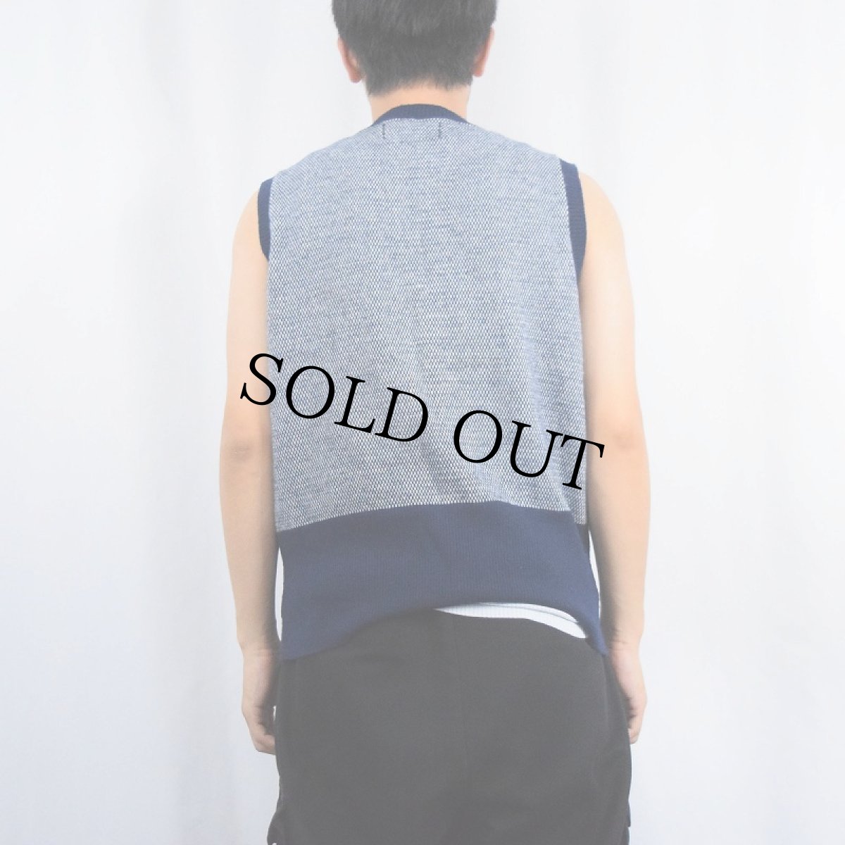 画像3: 70's Jantzen USA製 ニットベスト NAVY (3)