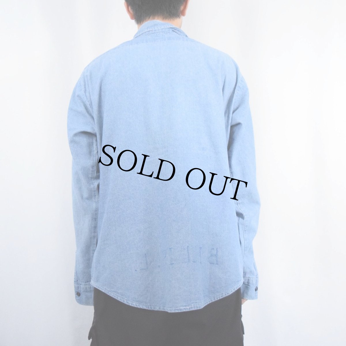 画像3: 70〜80's U.S.NAVY パッチ付き シャンブレーシャツ L (3)