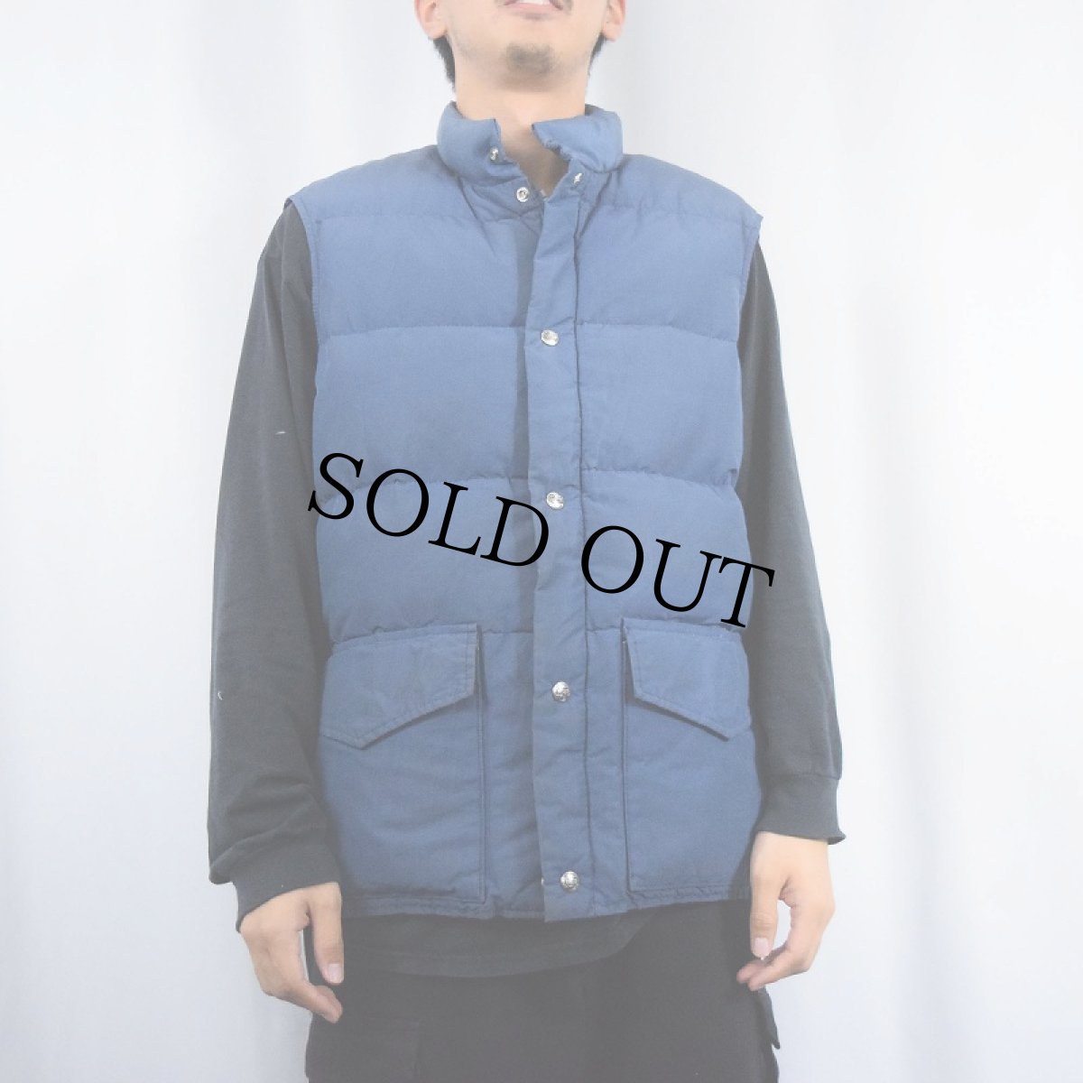 画像2: 80's Woolrich USA製 ナイロンダウンベスト NAVY L (2)