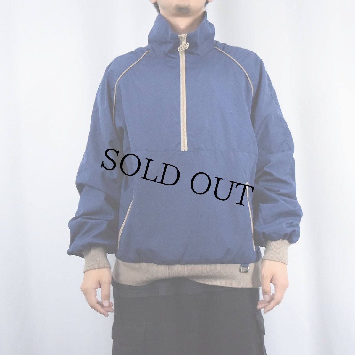 画像2: 80's WHITE STAG ACTION SPORTS プルオーバージャケット L (2)