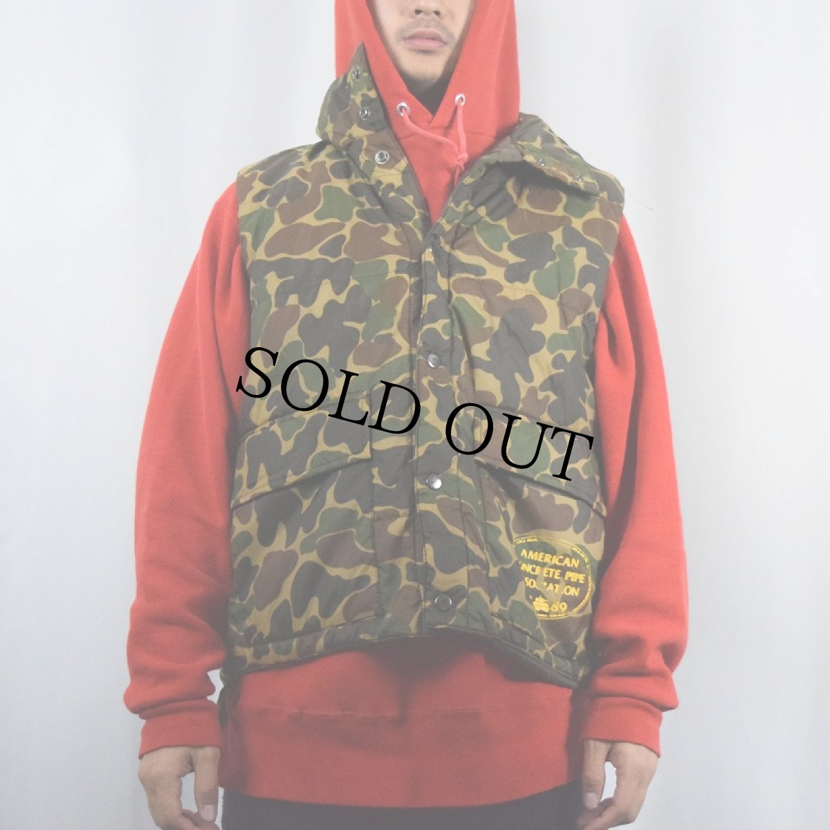 画像2: 80's〜 Gander Mountain Inc ダックハンターカモ柄 中綿入り ベスト XL (2)