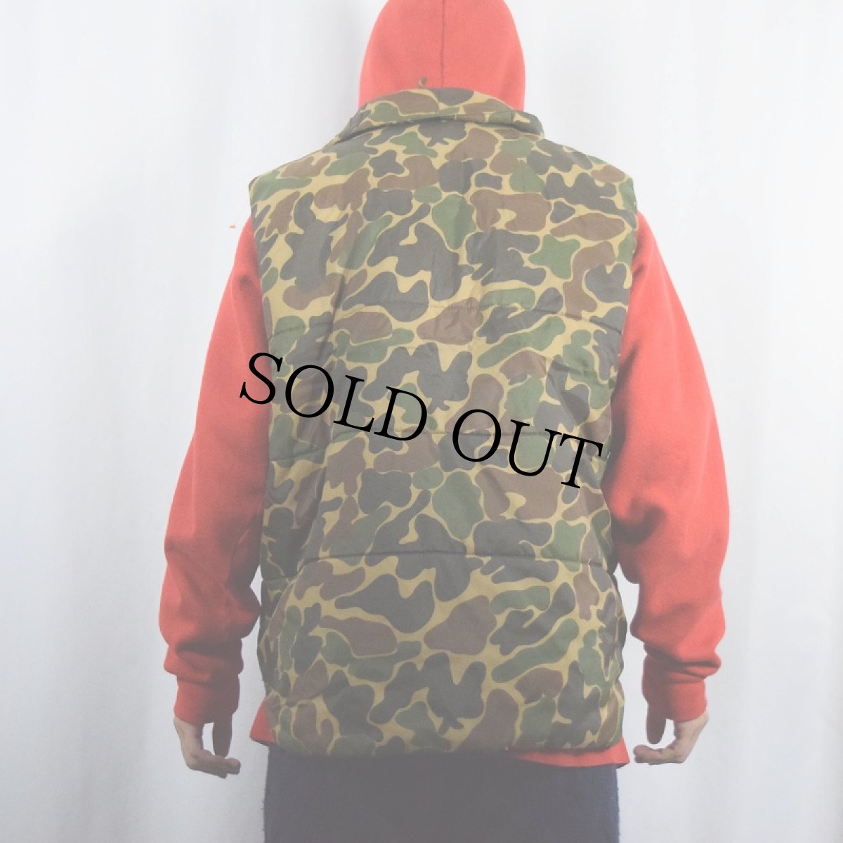 画像3: 80's〜 Gander Mountain Inc ダックハンターカモ柄 中綿入り ベスト XL (3)