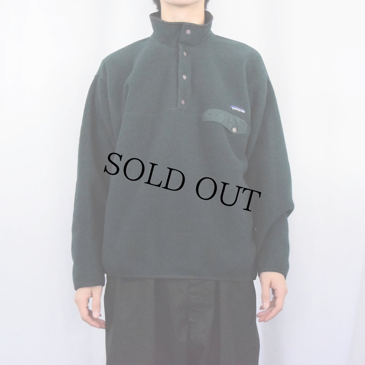 画像2: 2000's Patagonia スナップT GREEN L (2)