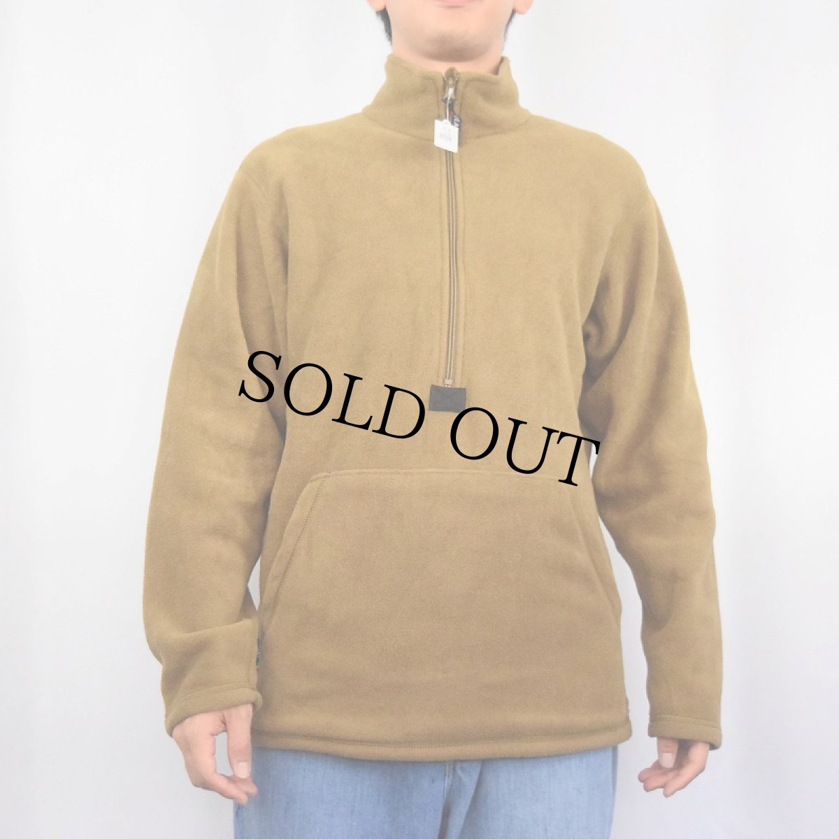 画像2: USMC POLATEC プルオーバーフリースジャケット COYOTE (2)