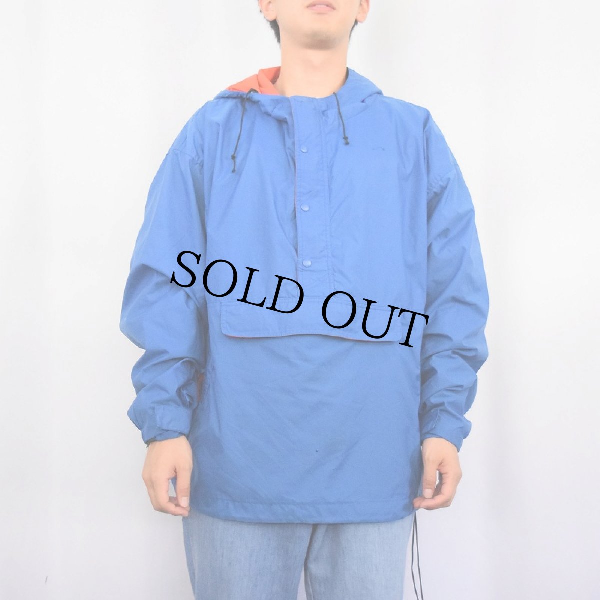 画像2: 【SALE】 90's GAP ナイロンアノラックパーカー L (2)