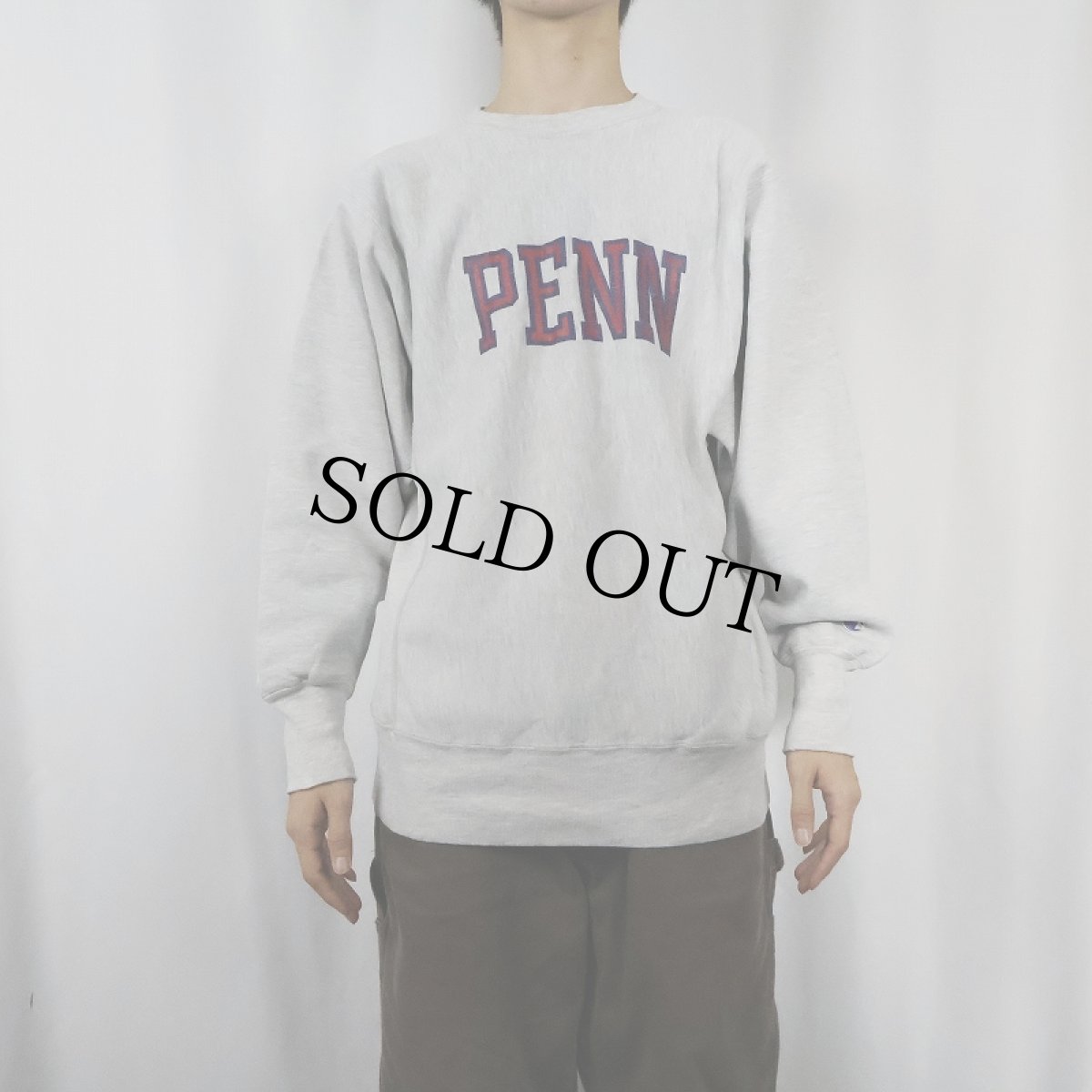 画像2: 90's Champion REVERSE WEAVE USA製 "PENNSYLVANIA" プリントスウェット XL (2)