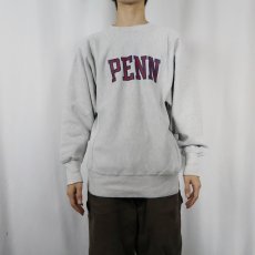画像2: 90's Champion REVERSE WEAVE USA製 "PENNSYLVANIA" プリントスウェット XL (2)