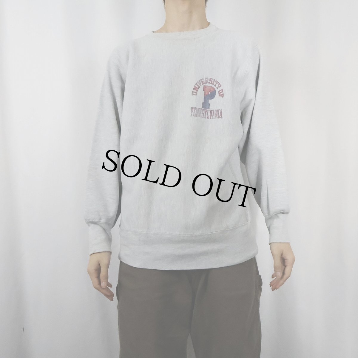 画像3: 90's Champion REVERSE WEAVE USA製 "PENNSYLVANIA" バックプリントスウェット L (3)