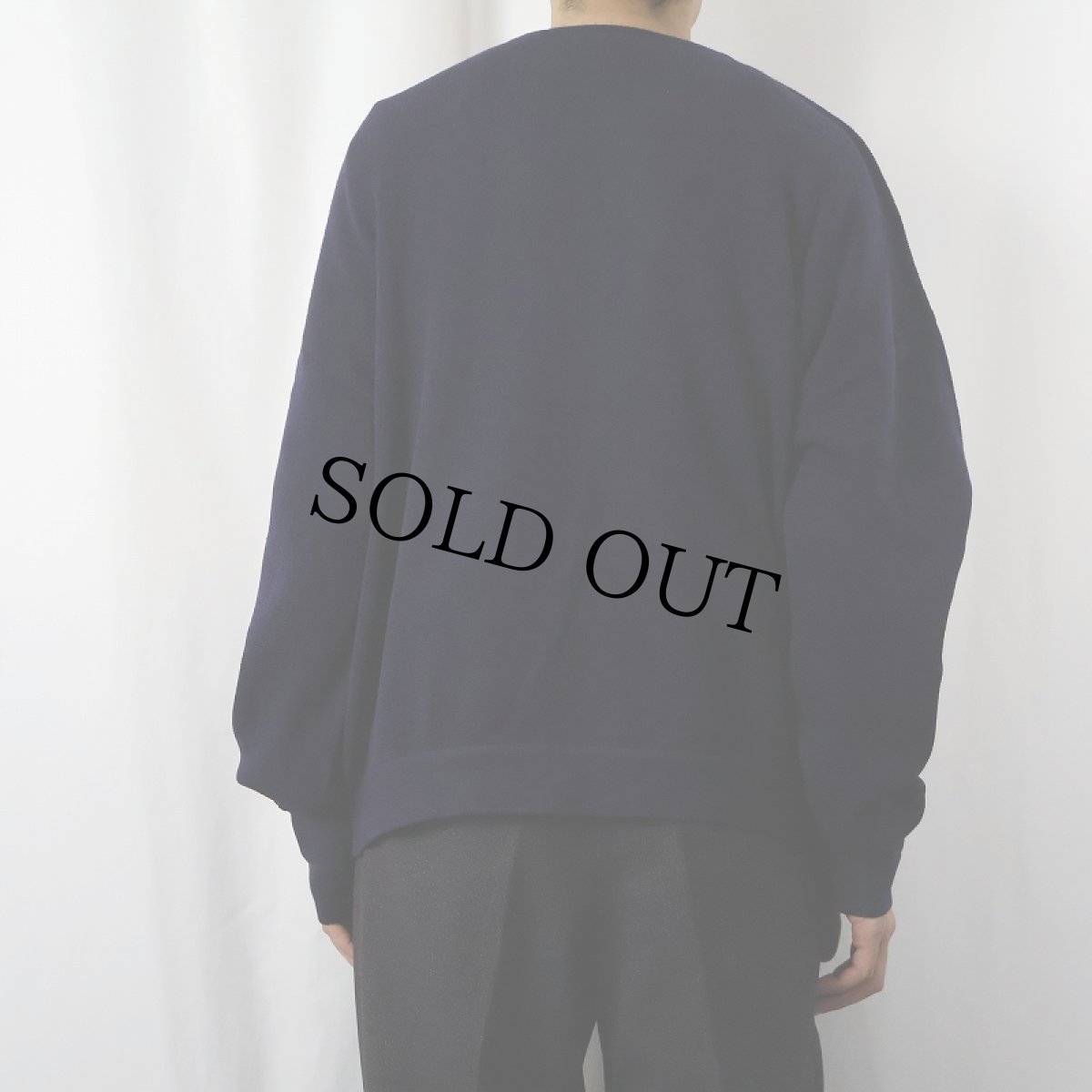 画像3: 70〜80's LACOSTE FRANCE製 ウールニットカーディガン NAVY SIZE6 (3)