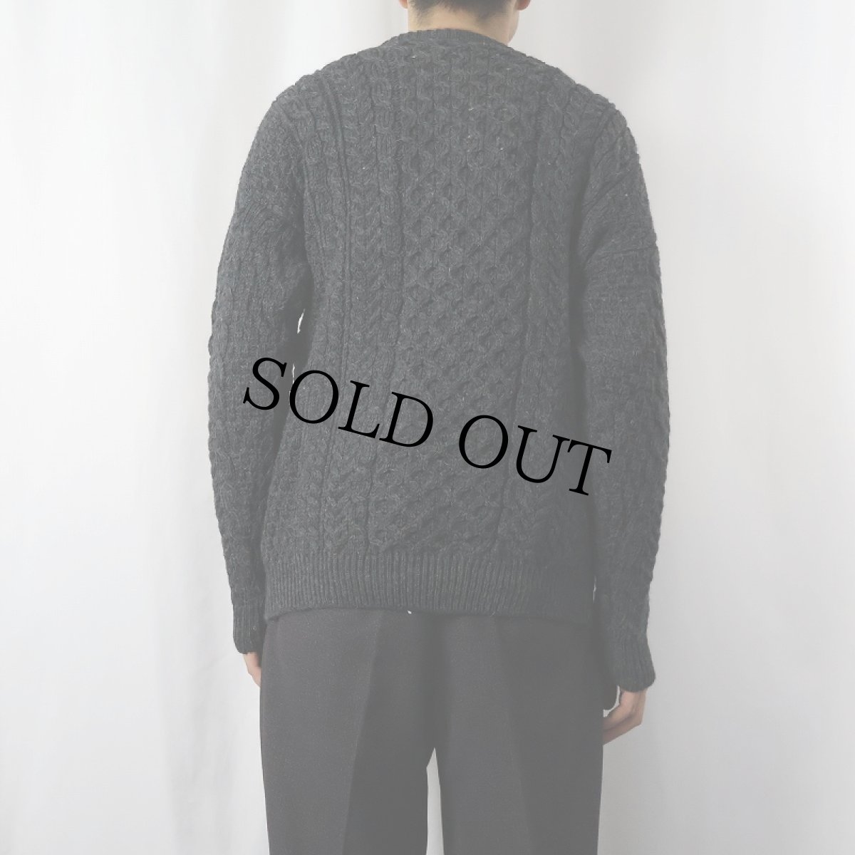 画像3: アランニットセーター M (3)