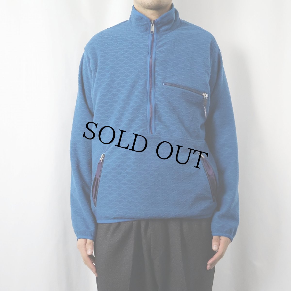 画像2: 90's Patagonia USA製 ハーフジップ フリースプルオーバージャケット L (2)